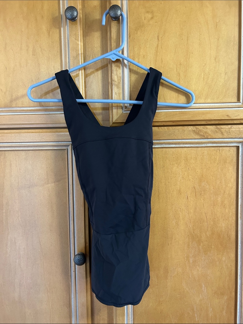 lululemon athletica Black Crossback Skirted Tank